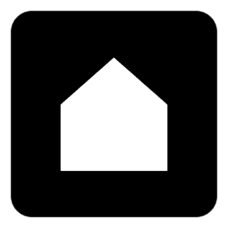 Land Your Home logo in white on black background