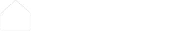 White version of Land Your Home Logo and text saying Land Your Home.